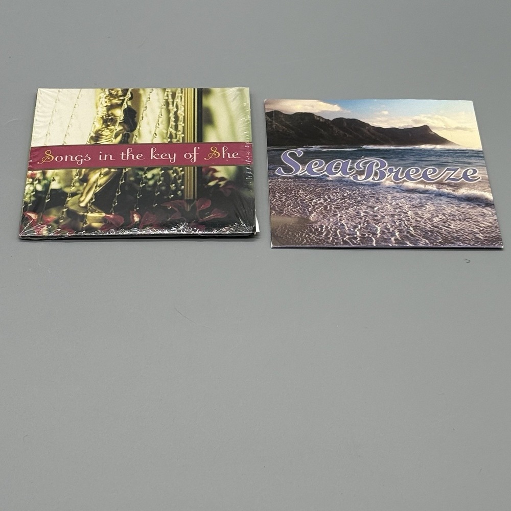 Calming Music Lot Of 2 CDs Songs In‎ The Key Of She & Seabreeze